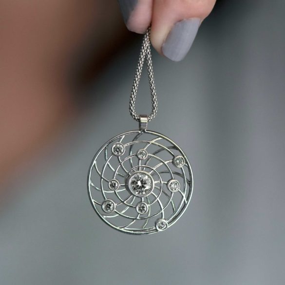 Cosmos Diamond Fabrique Necklace handheld