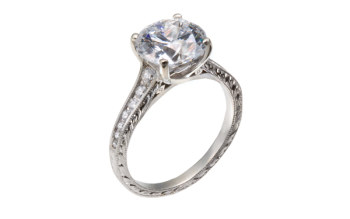 Vintage style engagement rings chicago