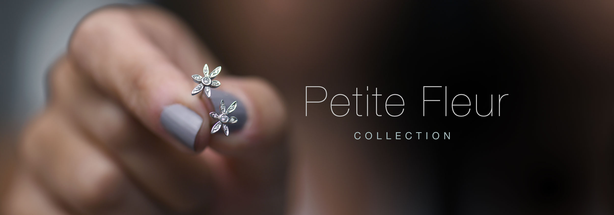 Wild Lily Petite Fleur Diamond Earrings Banner