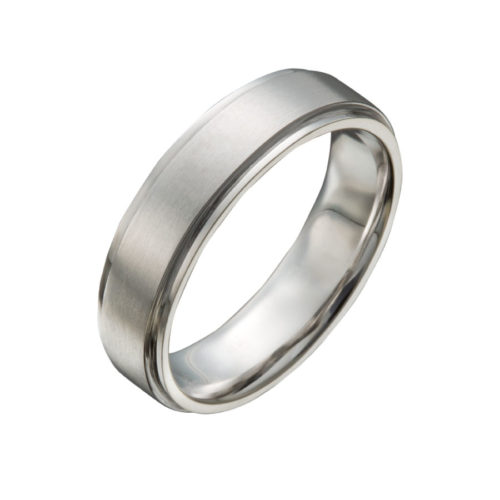 Gent’s Stepped Wedding Ring – Christopher Duquet Fine Jewelry