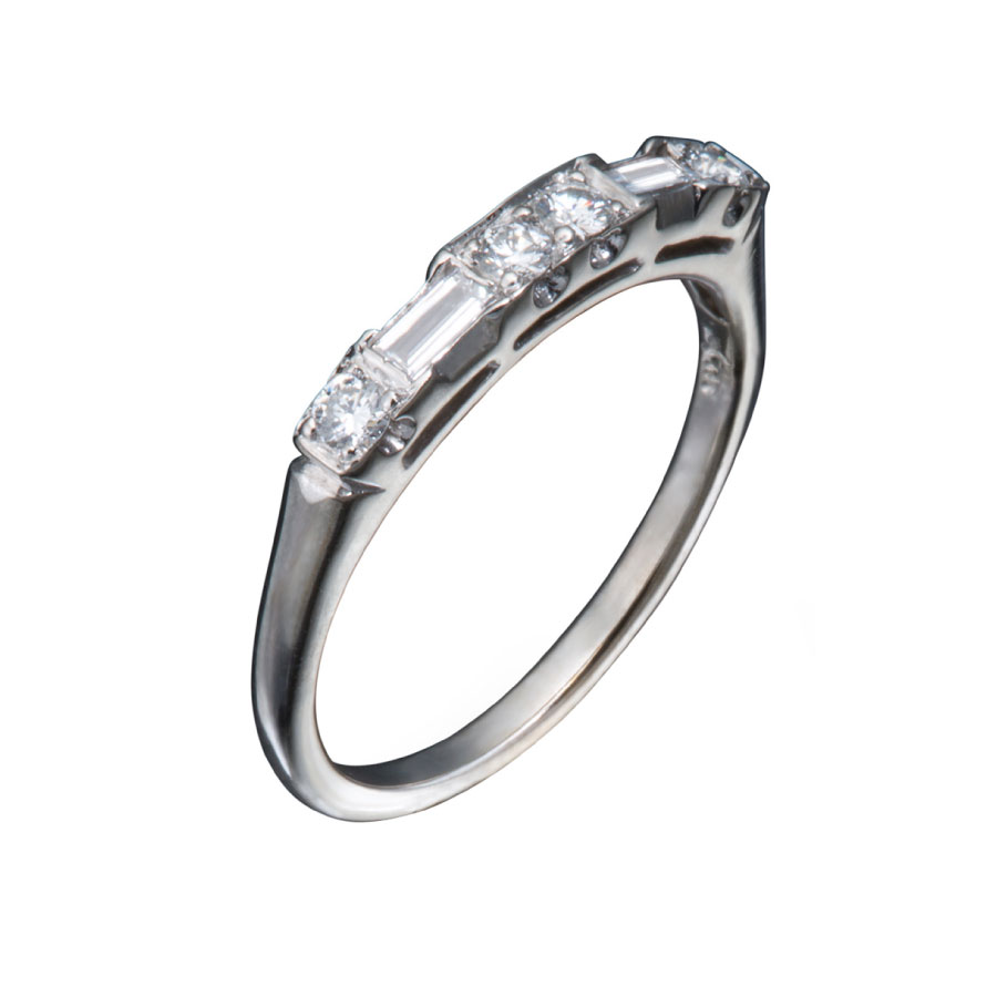 Vintage Art Deco Diamond | Ladies Wedding Ring by Christopher Duquet