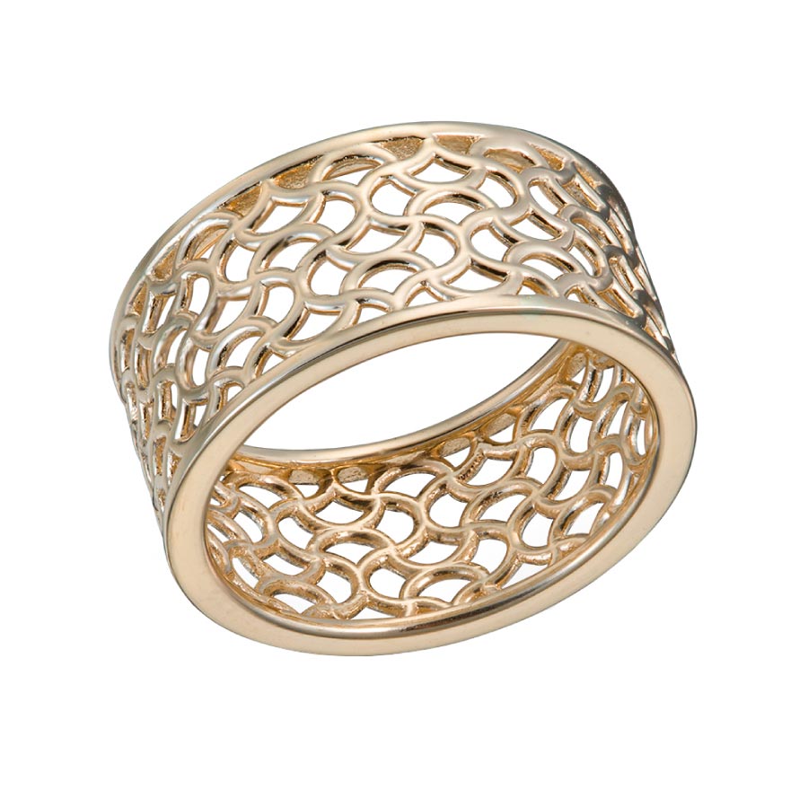 Gold Lace Wedding Band - Christopher Duquet Fine Jewelry