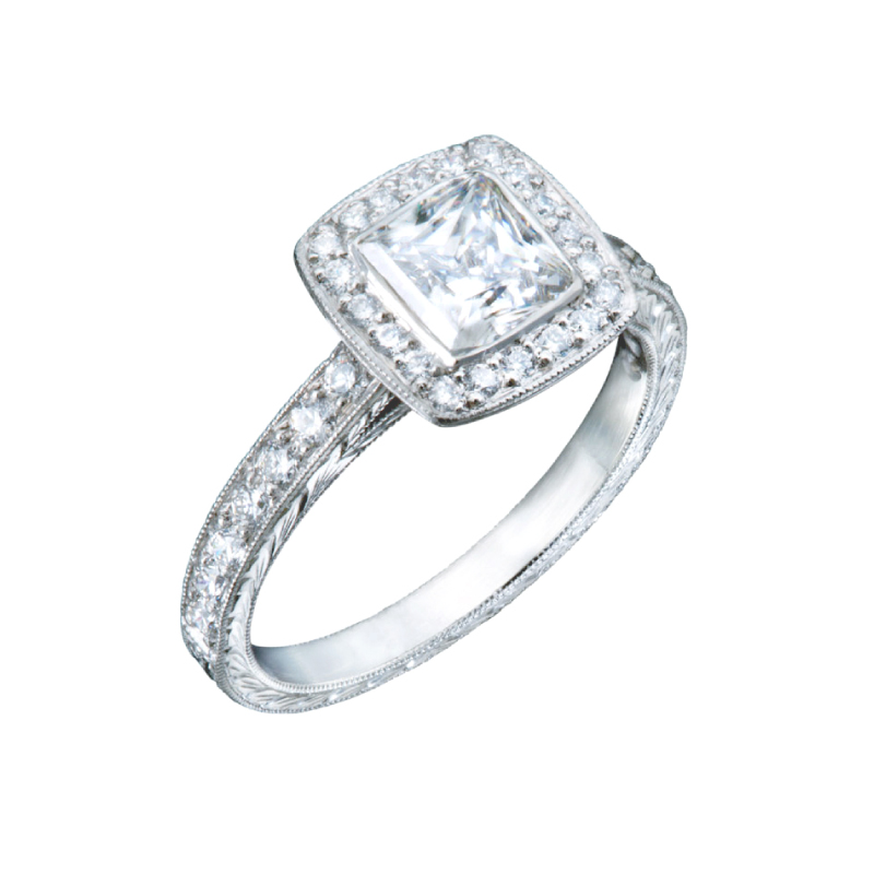 Cushion Halo Cut Diamond | Vintage Engagement Rings by Christopher Duquet