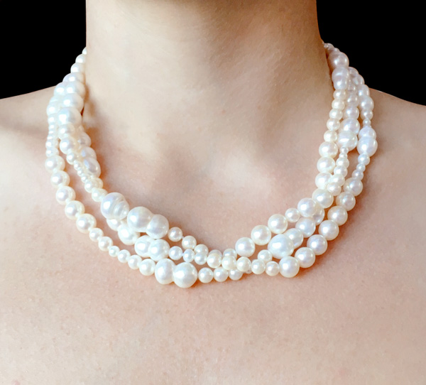 Layered Chunky Pearl Necklaces Fall Trends 2016 Christopher Duquet Custom Jewelry