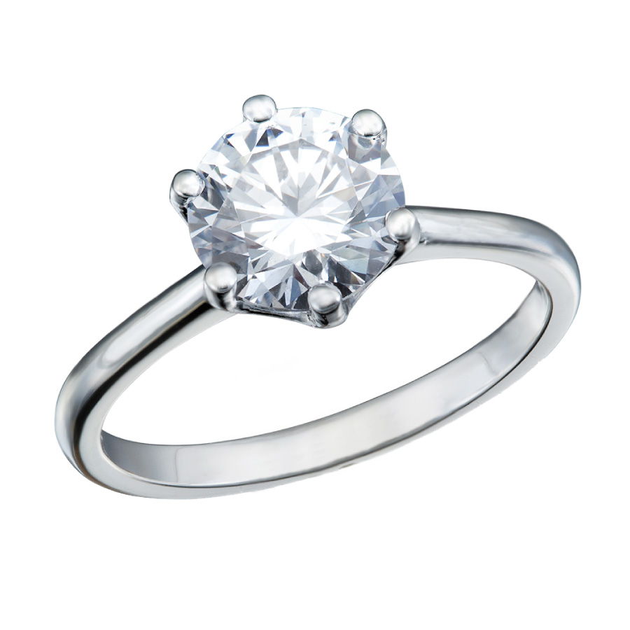 6 Prongs Diamond Solitaire Classic Lines Engagement Rings Christopher Duquet
