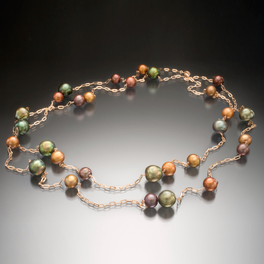 Mixed Pearl Station Necklace | Christopher Duquet