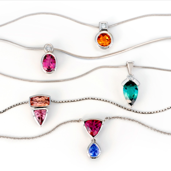 5 small and colorful Pendants | Christopher Duquet