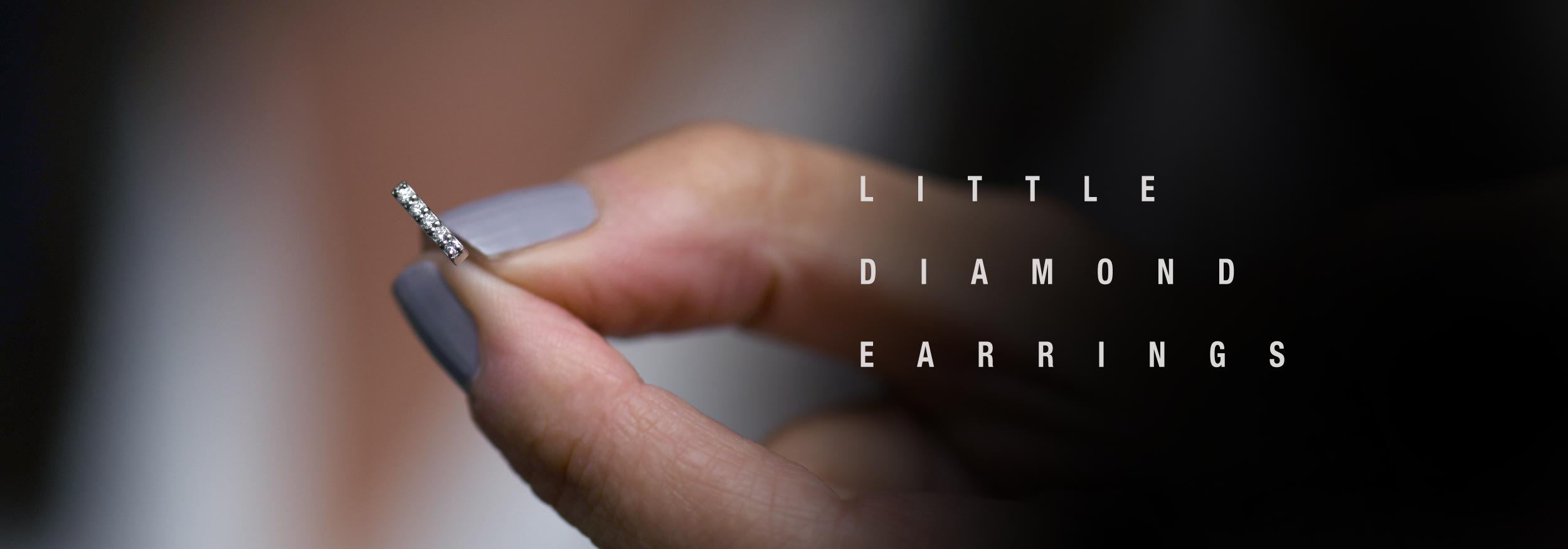 Little Diamond Earrings | Mini Dash Studs