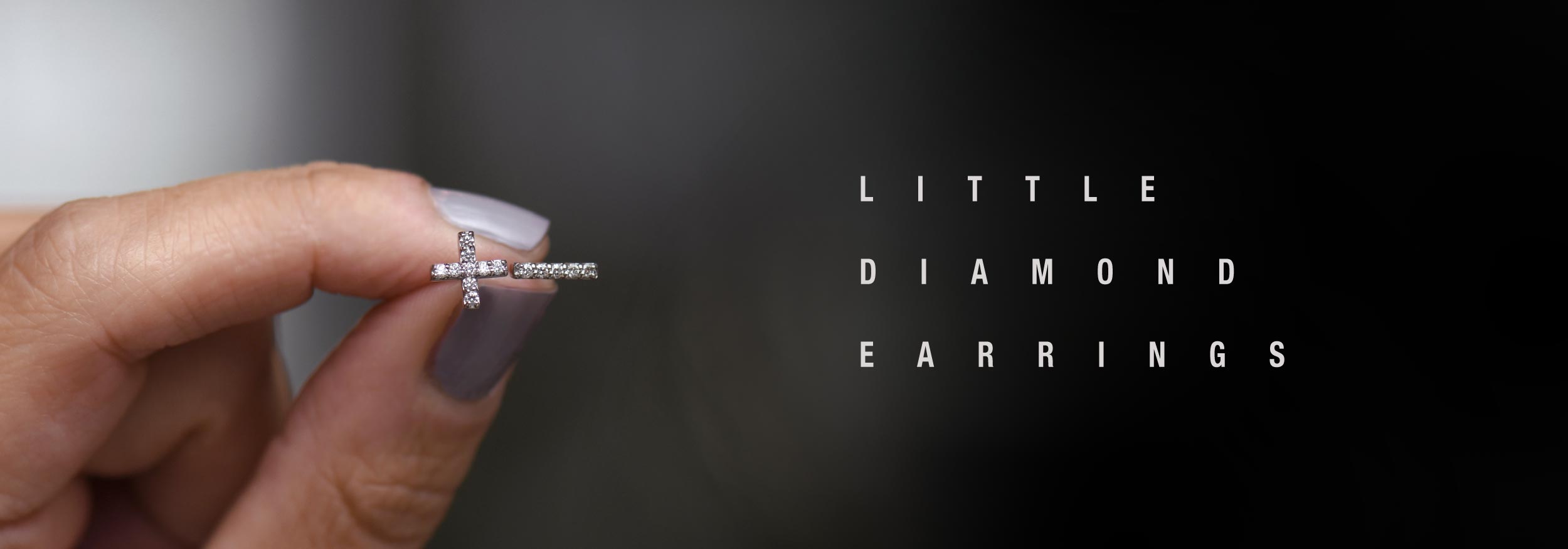 Little Diamond Earrings | Plus and Minus Studs