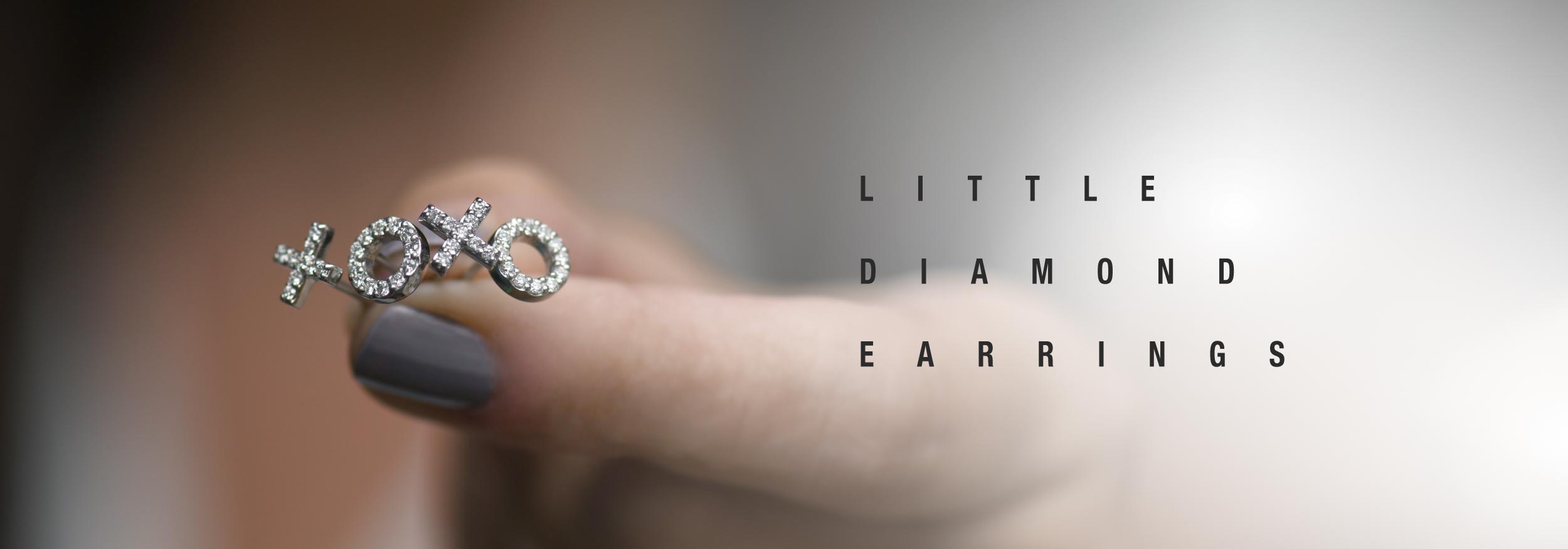 Little Diamond Earrings | Plus or X’s Diamond Studs