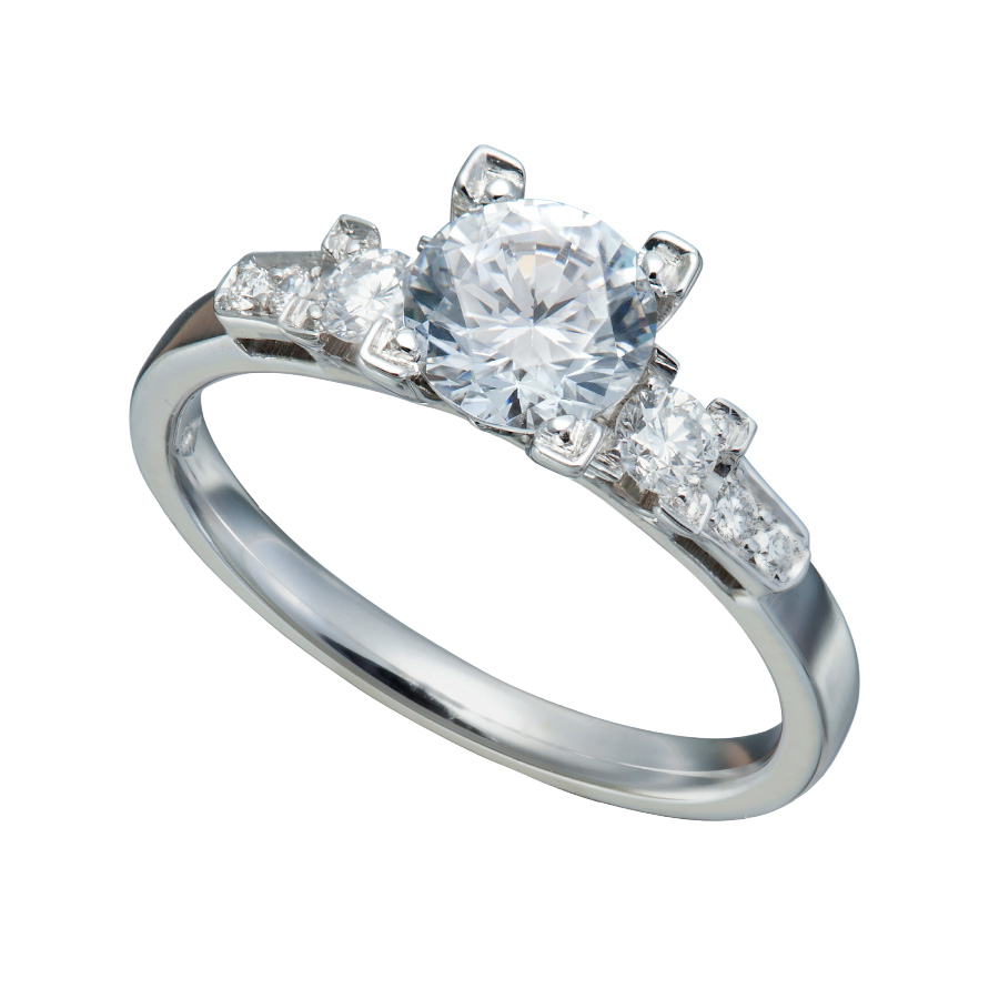 Art Deco Diamond Engagement Ring Christopher Duquet Fine Jewelry Evanston op2