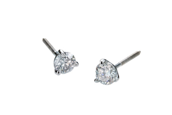 3 Prong Diamond Studs Christopher Duquet Fine Jewelry Evanston