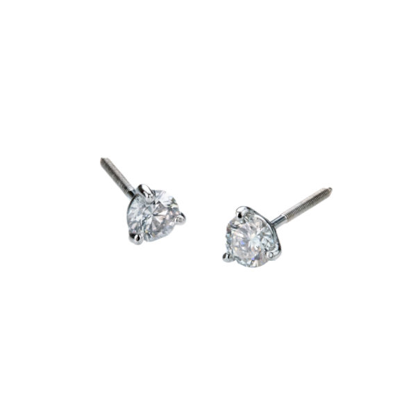 3 Prong Diamond Studs – Christopher Duquet Fine Jewelry