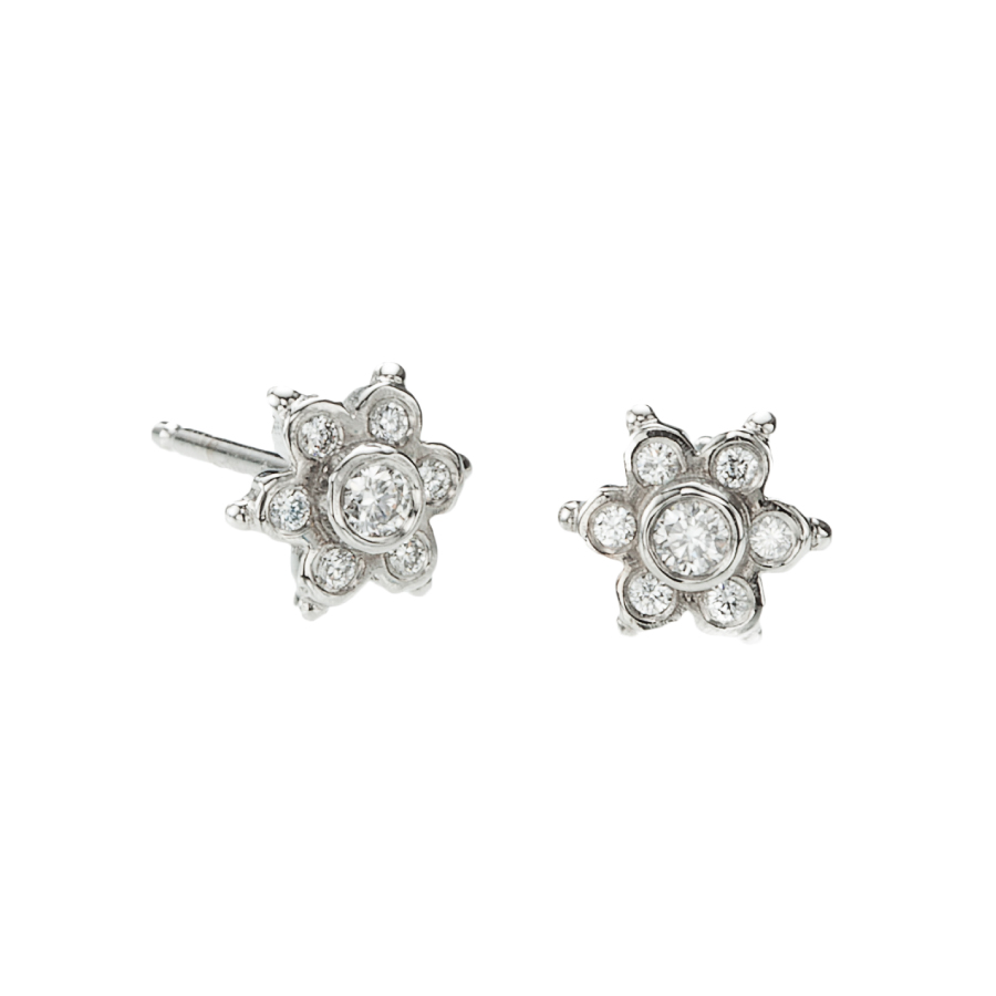 Six Rayed Star Earrings Christopher Duquet Fine Jewelry Evanston