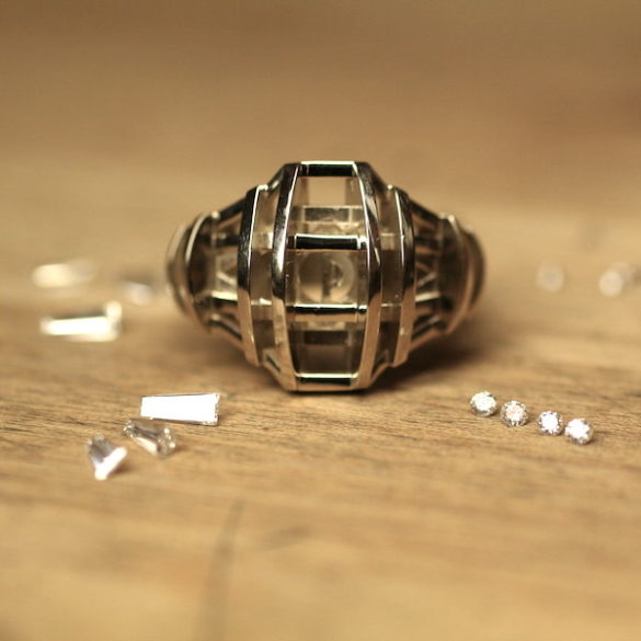 Use old diamonds by creating a new ring.