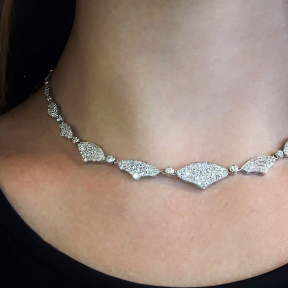 Diamond Pave Set Necklace