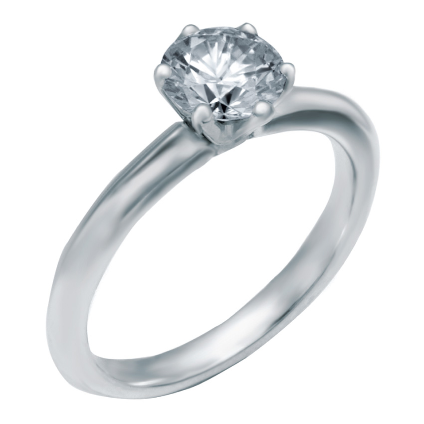 6 Prong Solitaire Diamond Ring Classic Lines Engagement Rings Christopher Duquet
