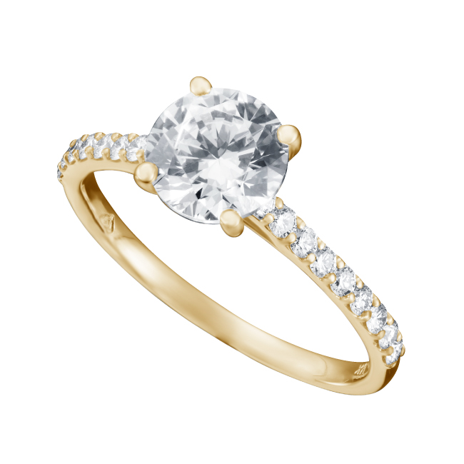 French Rings, French Gold Diamond Ring by Louis FERAUD