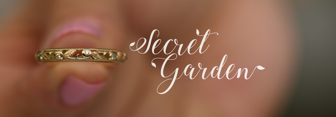 Secret Garden Borders and Diamond Bezel Ring