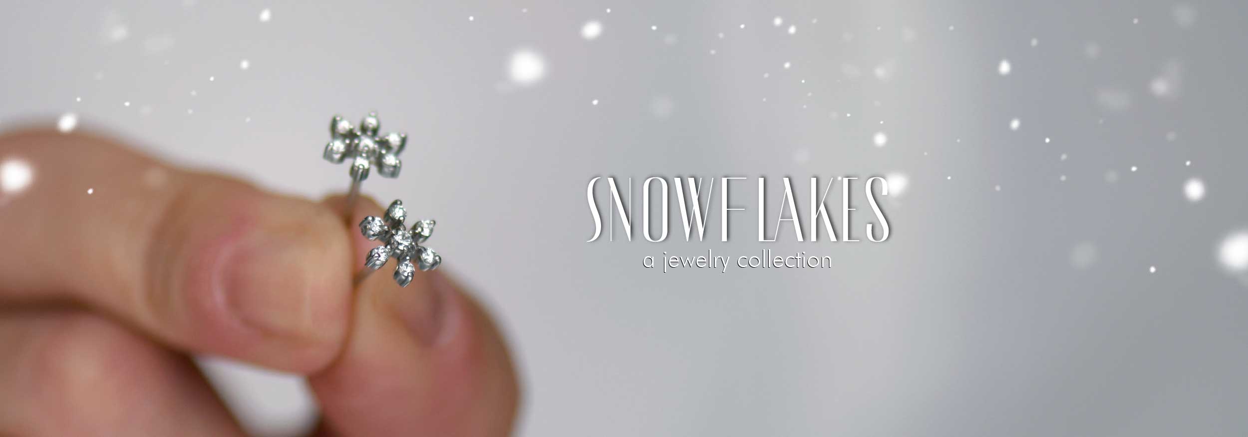 Mini Snowflake Diamond Earrings