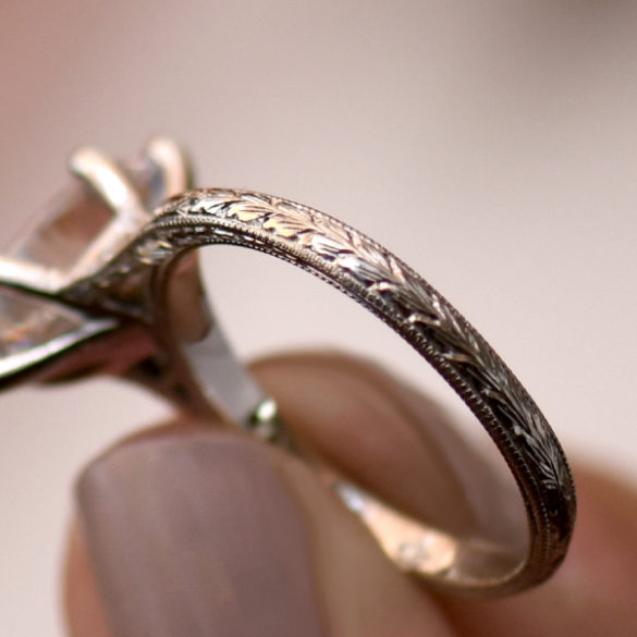 Marquise Diamond Engagement Ring-