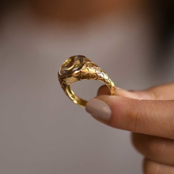 Couture Lotus Dragon Scale Ring
