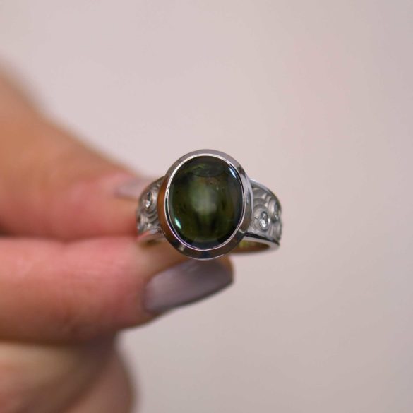 Sea Green Tourmaline Ring