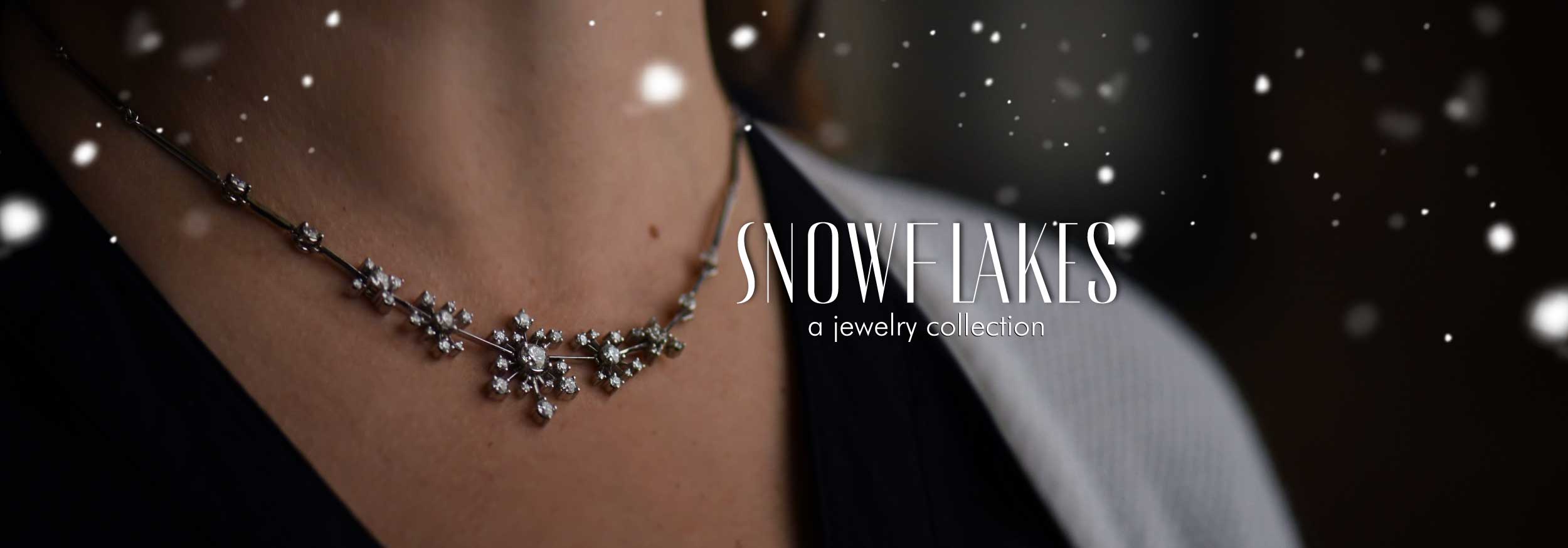 Falling Snow Couture Diamond Snowflake Necklace