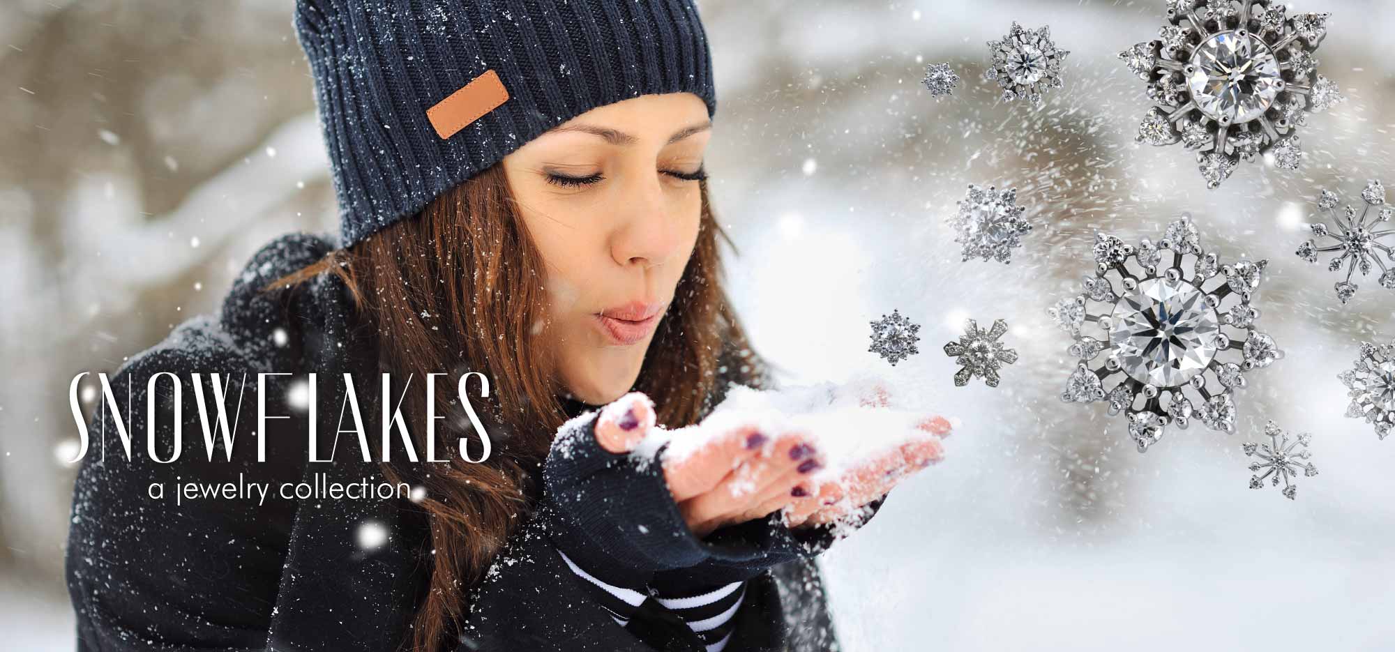 Snowflakes Diamond Jewelry Collection Banner