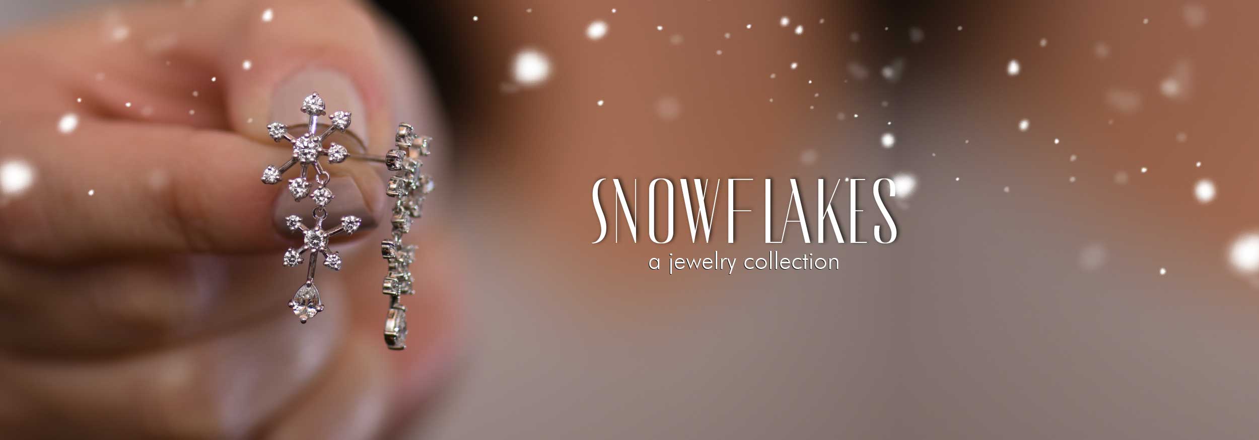 Solstice Snowflake Diamond Earrings