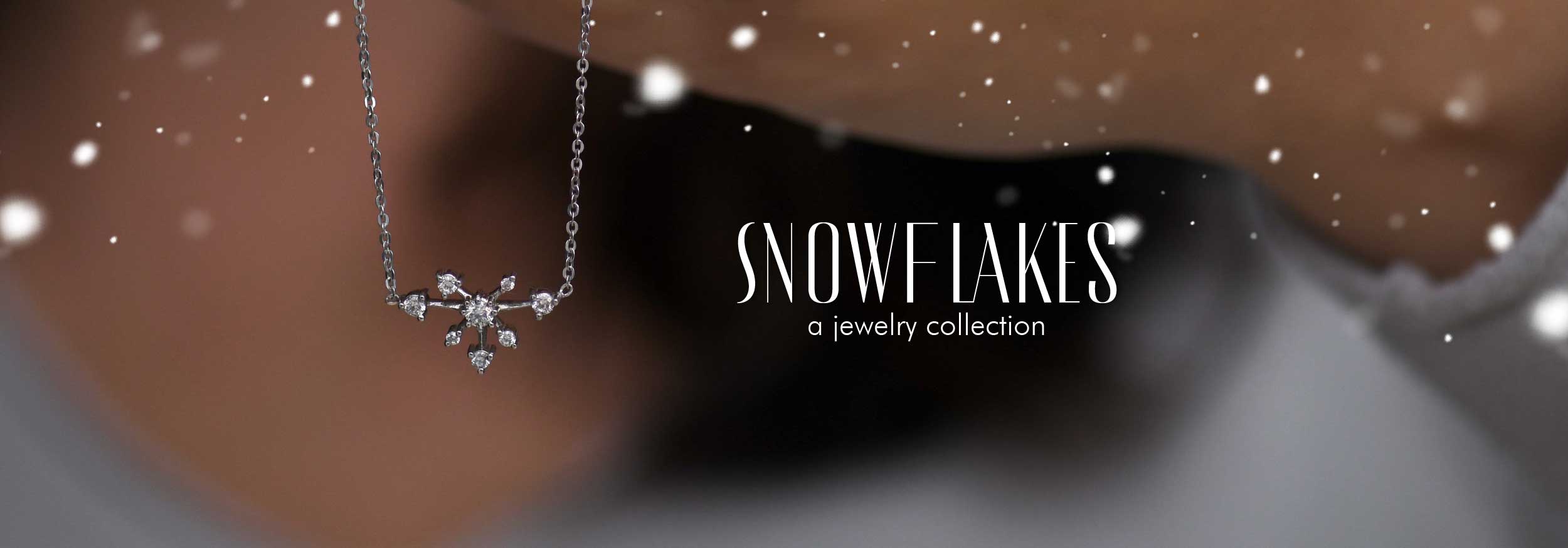 Inline Snowflake Diamond Necklace