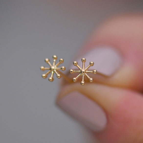 Ice Crystal Snowflakes Earrings
