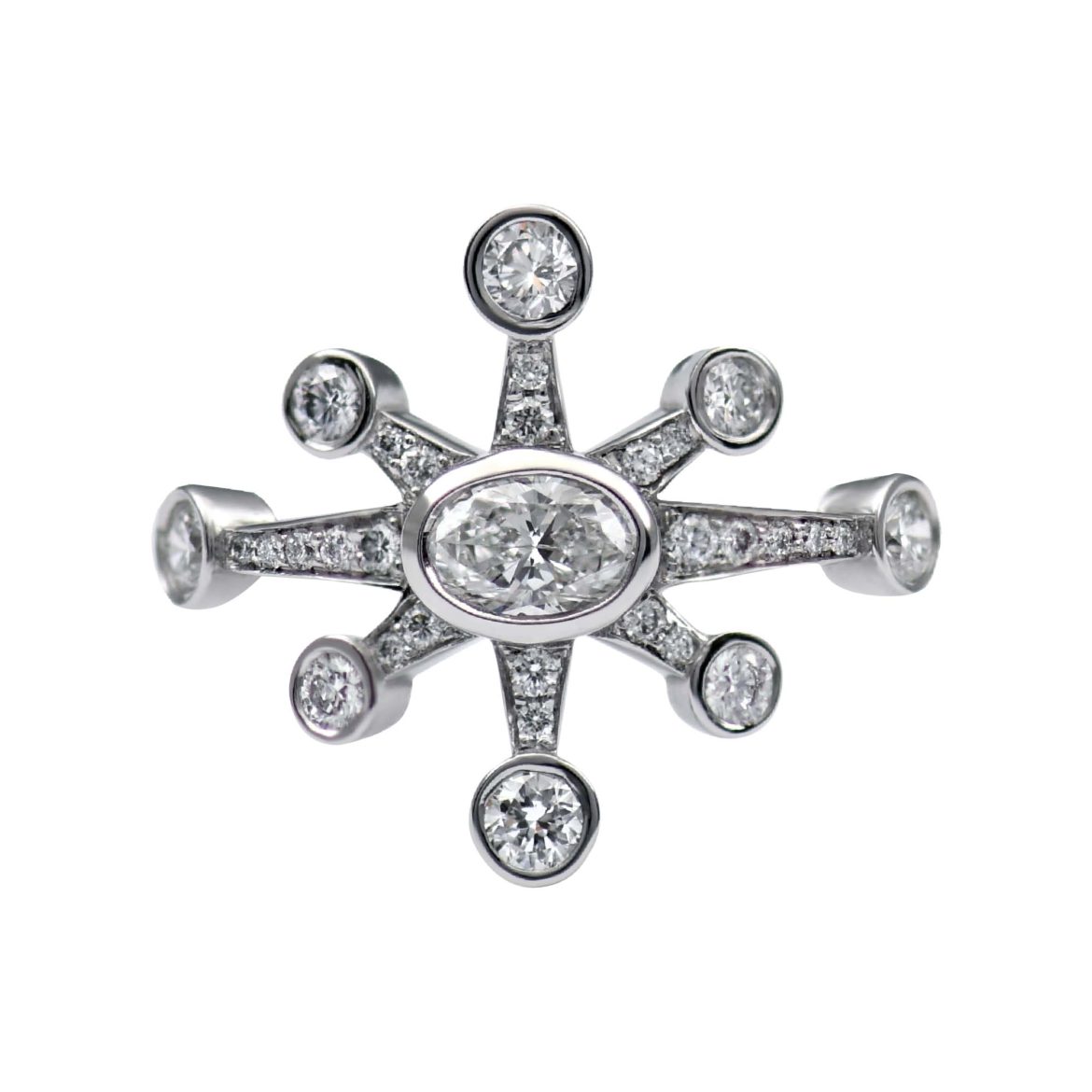Royal Snowflake Diamond Ring