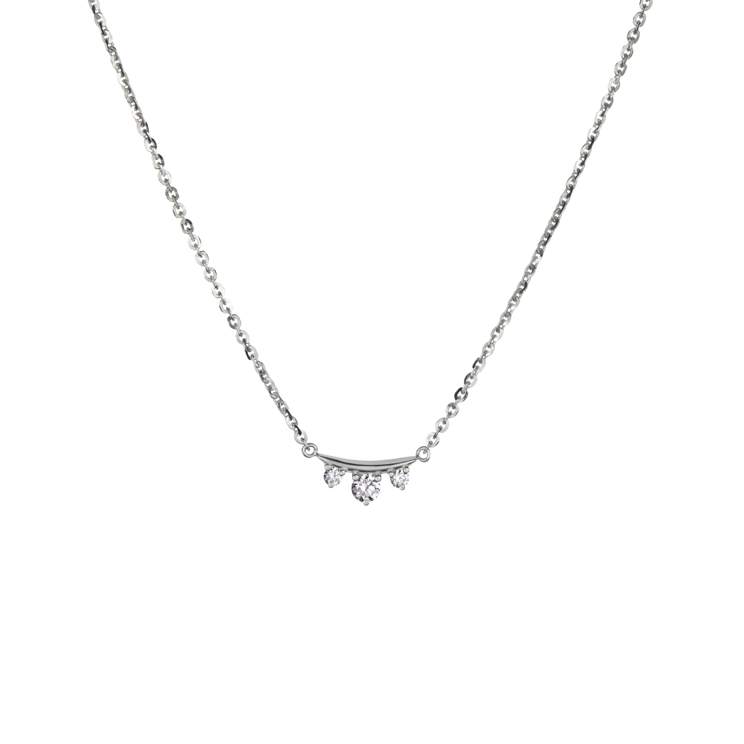 Mini Tiara Inline Diamond Necklace