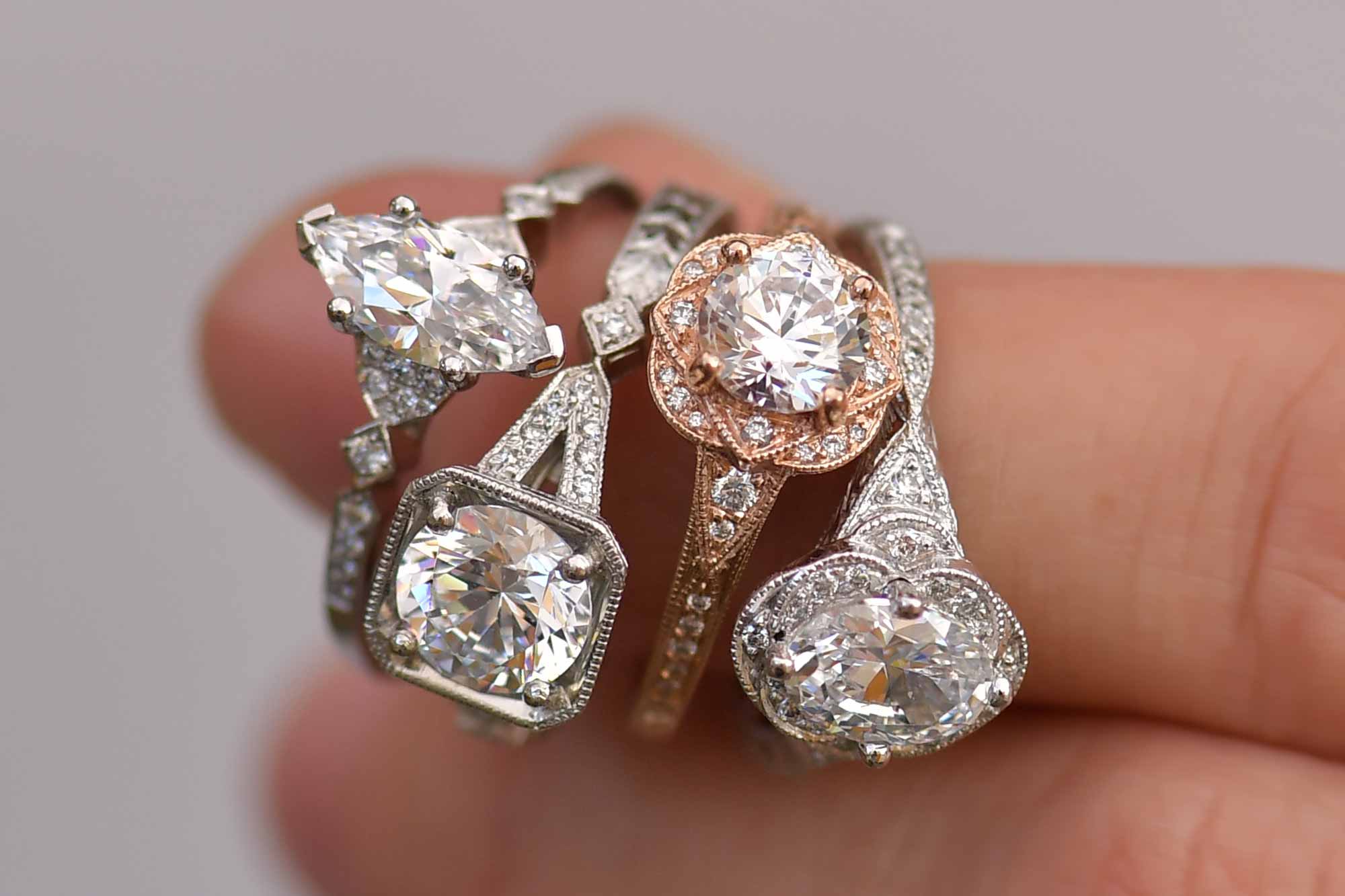 Custom Diamond Engagement Rings | Christopher Duquet Fine Jewelry