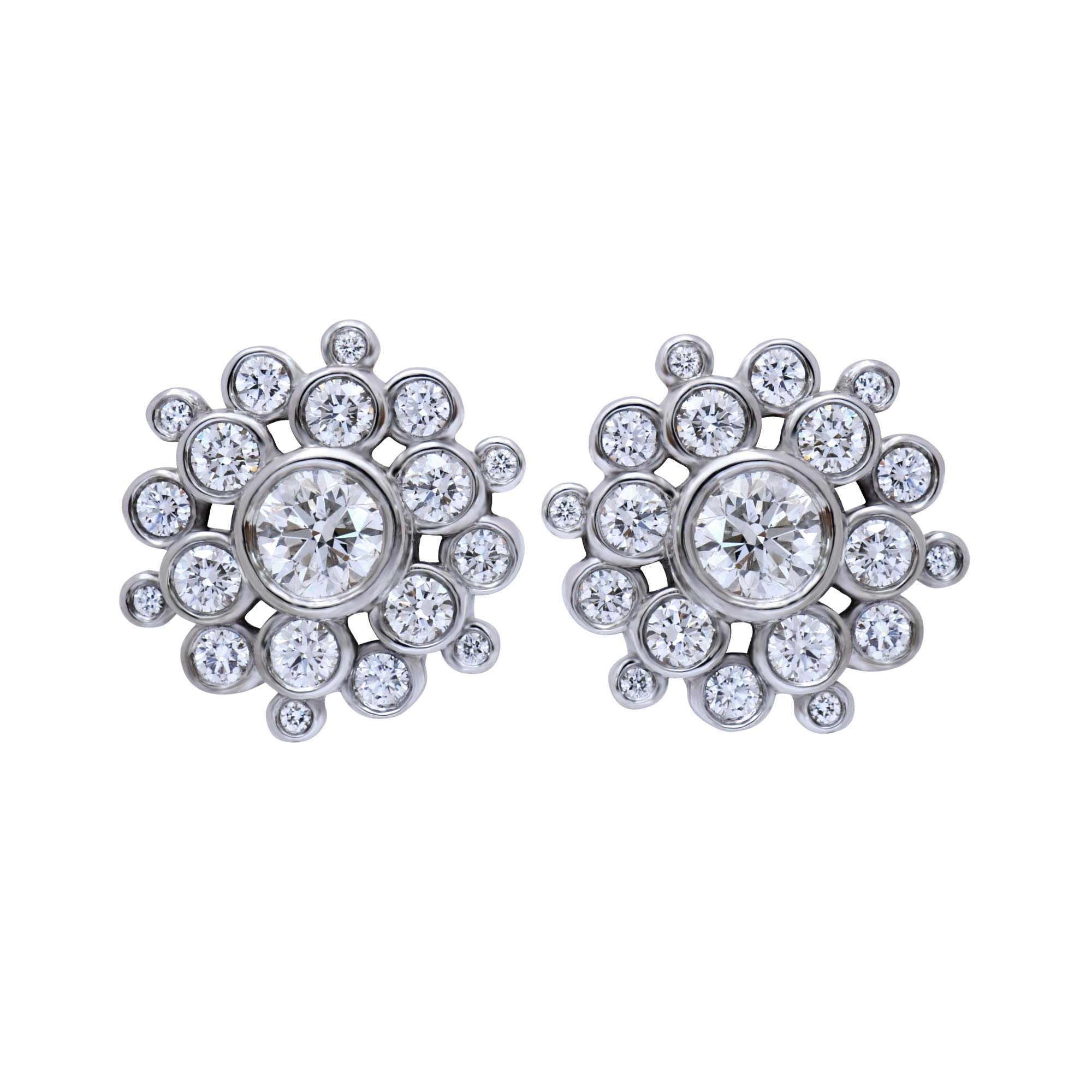 Fireworks Cherry Bomb Diamond Stud Earrings