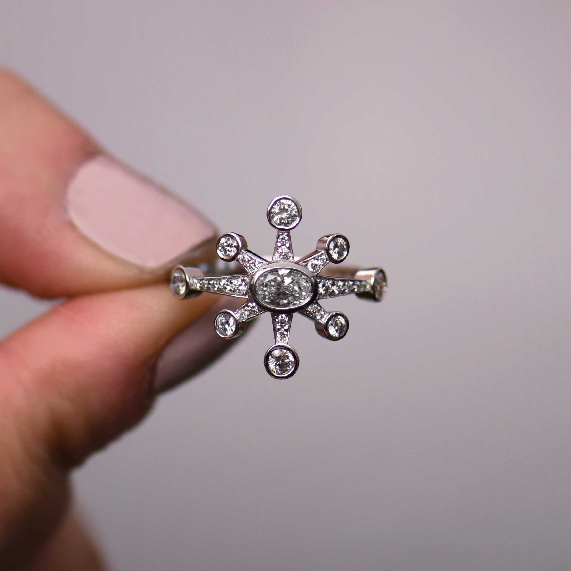 Snowflakes Royal Diamond Ring