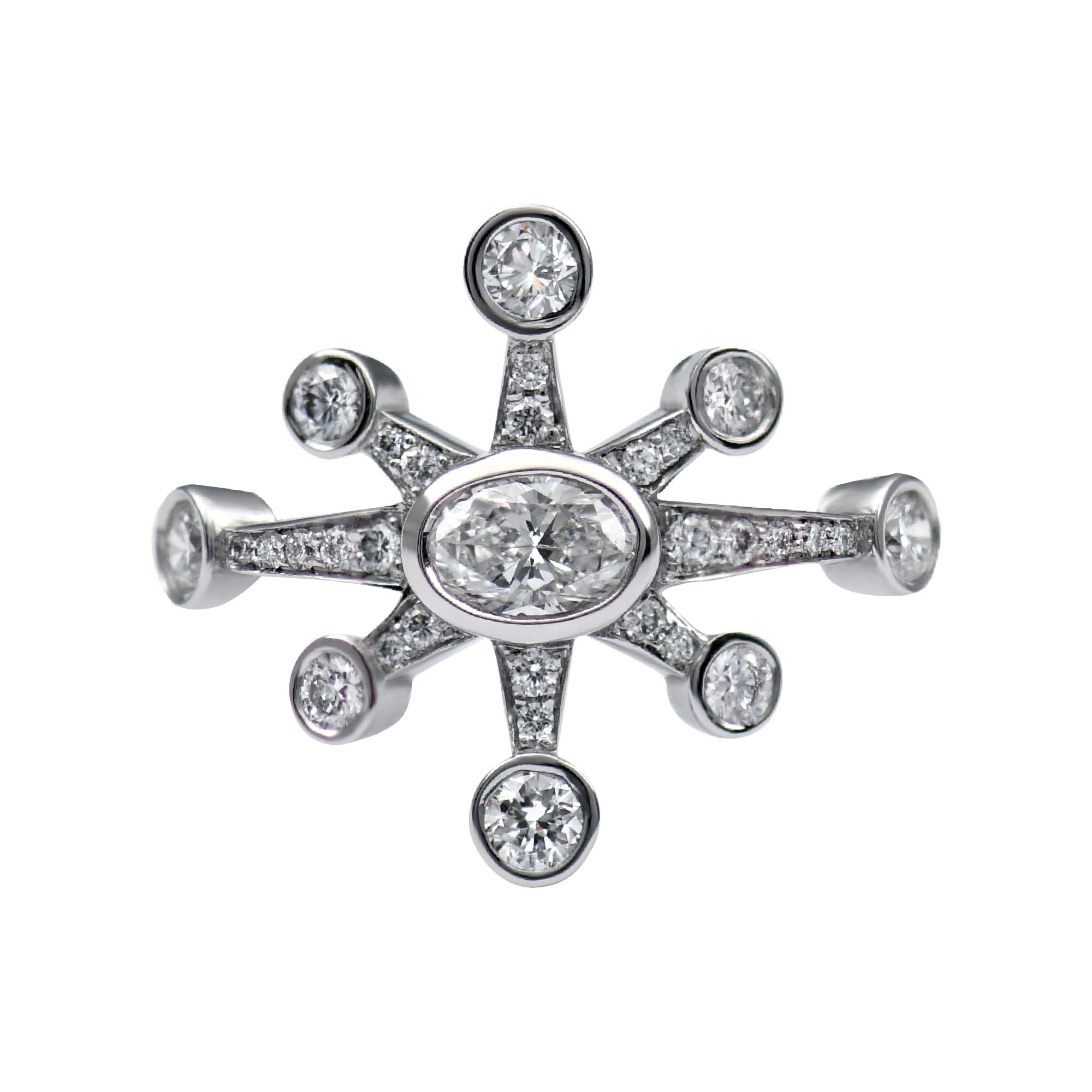 Snowflakes Royal Diamond Ring