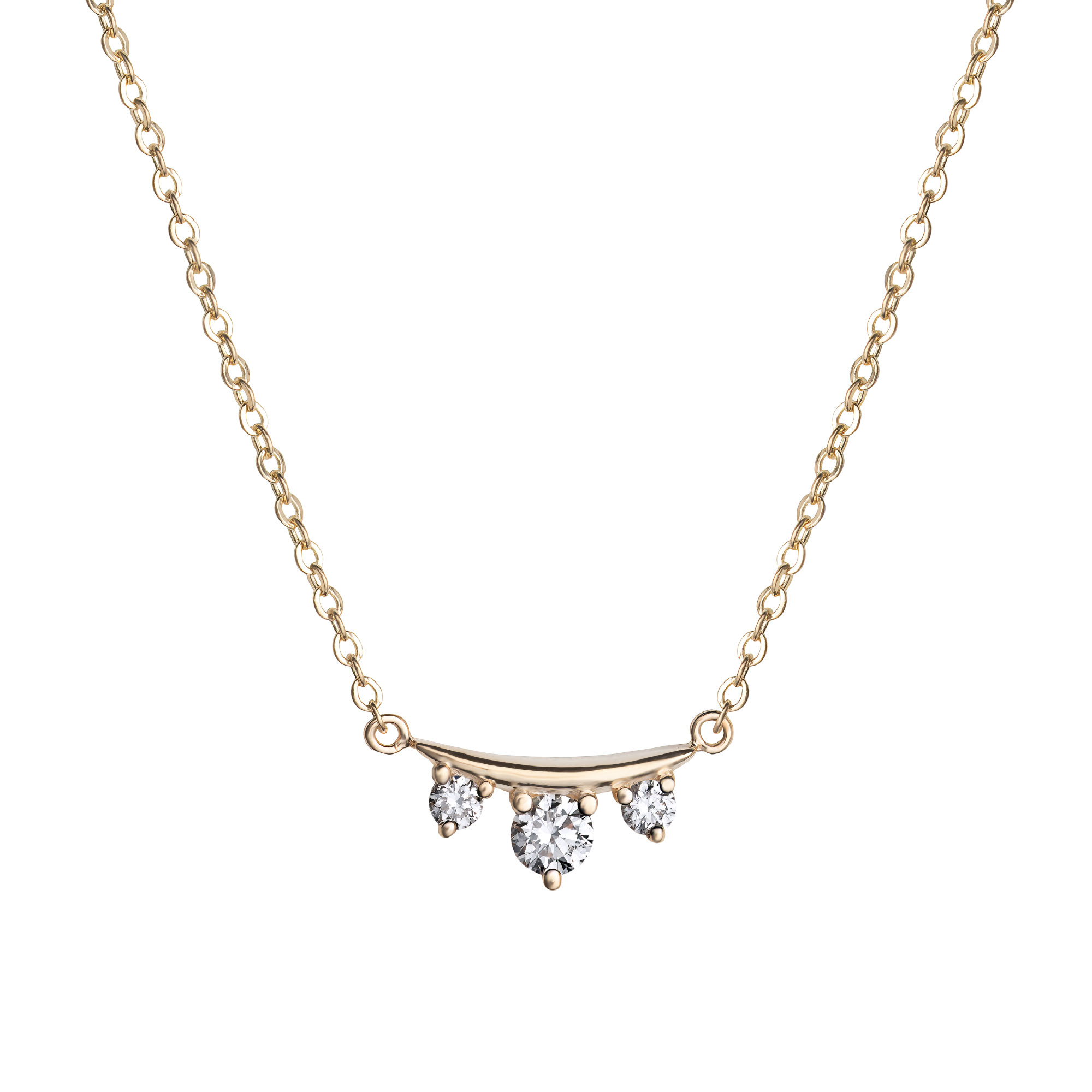 Mini Tiara Inline Diamond Necklace