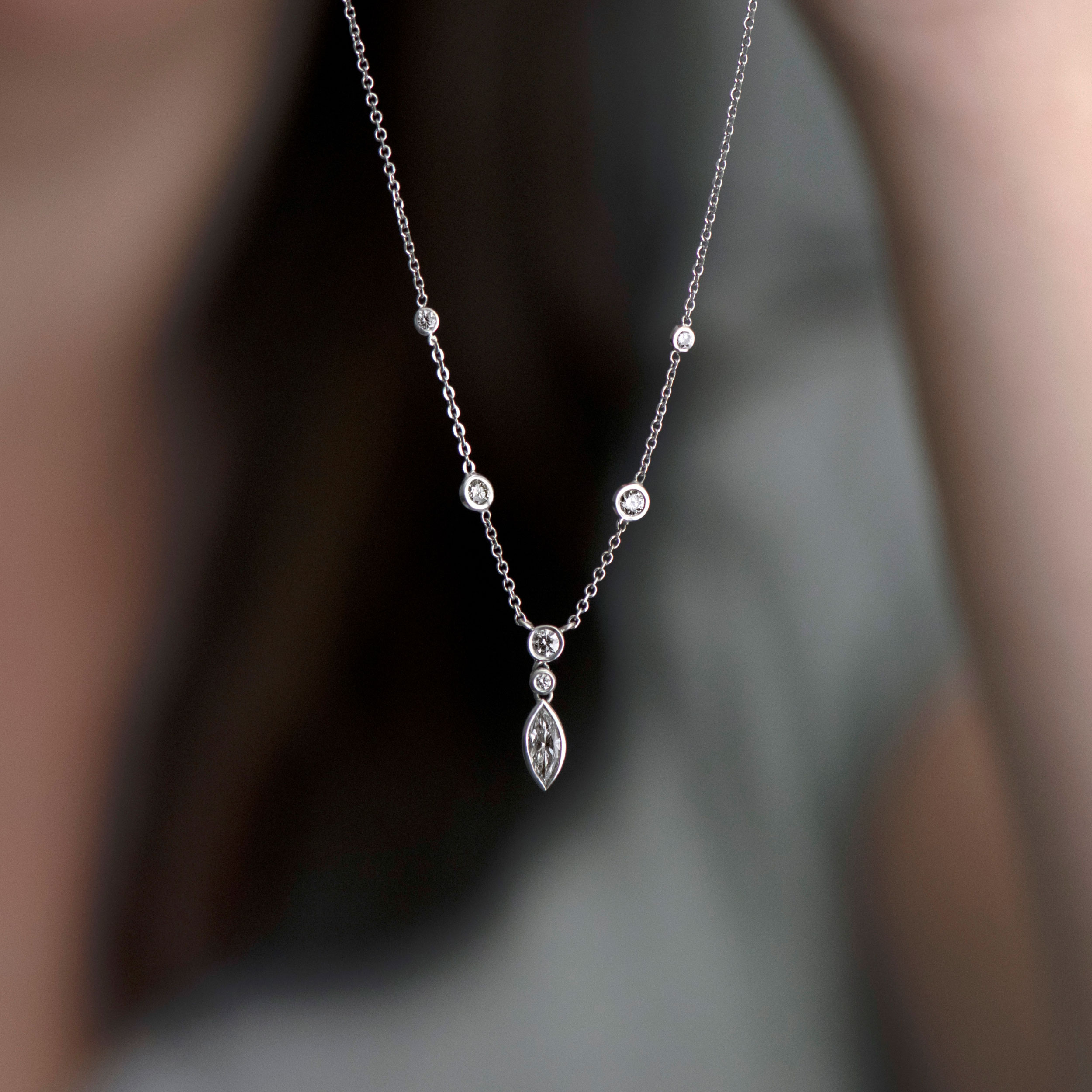 EC Classic Raindrops Diamond Necklace