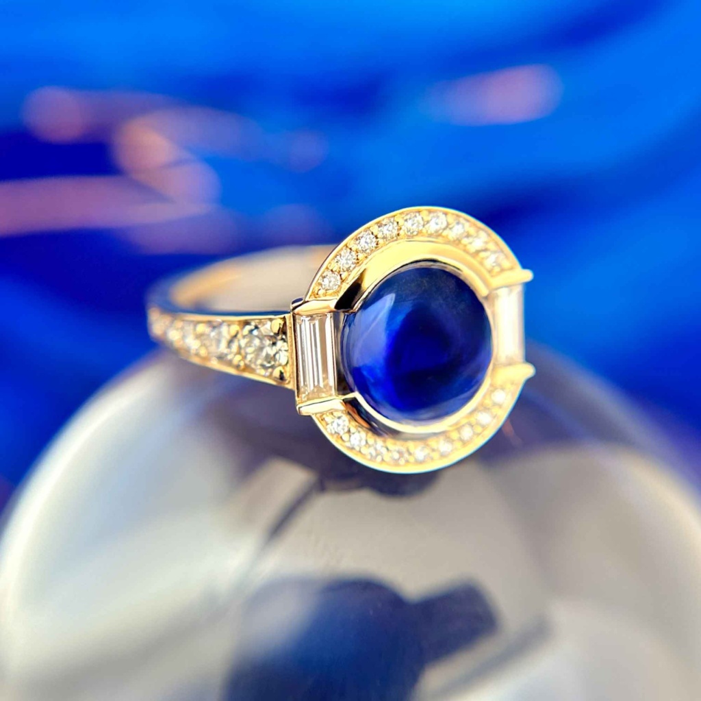 Sapphire Cabochon Ring