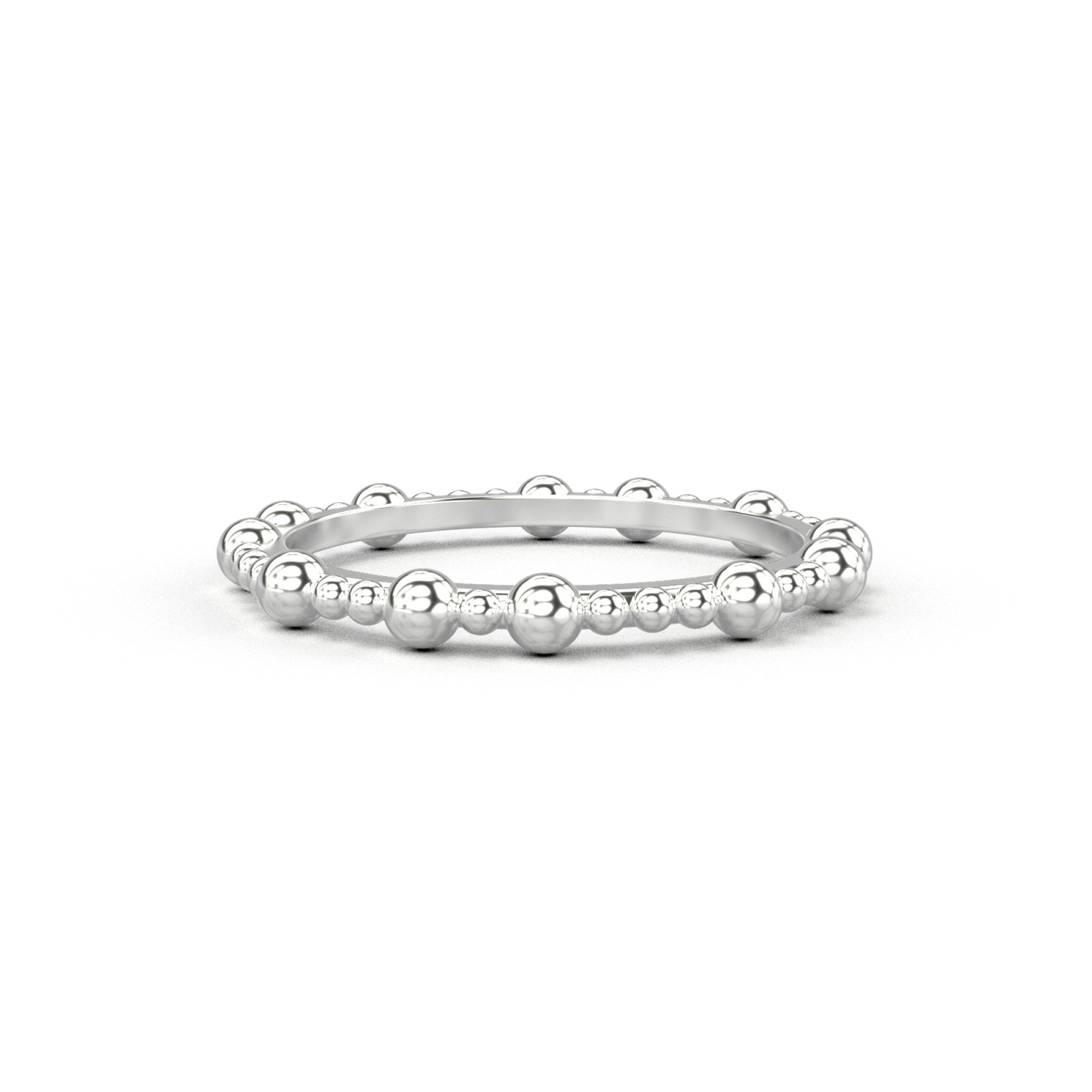 Scattered Dewdrop Band White Gold