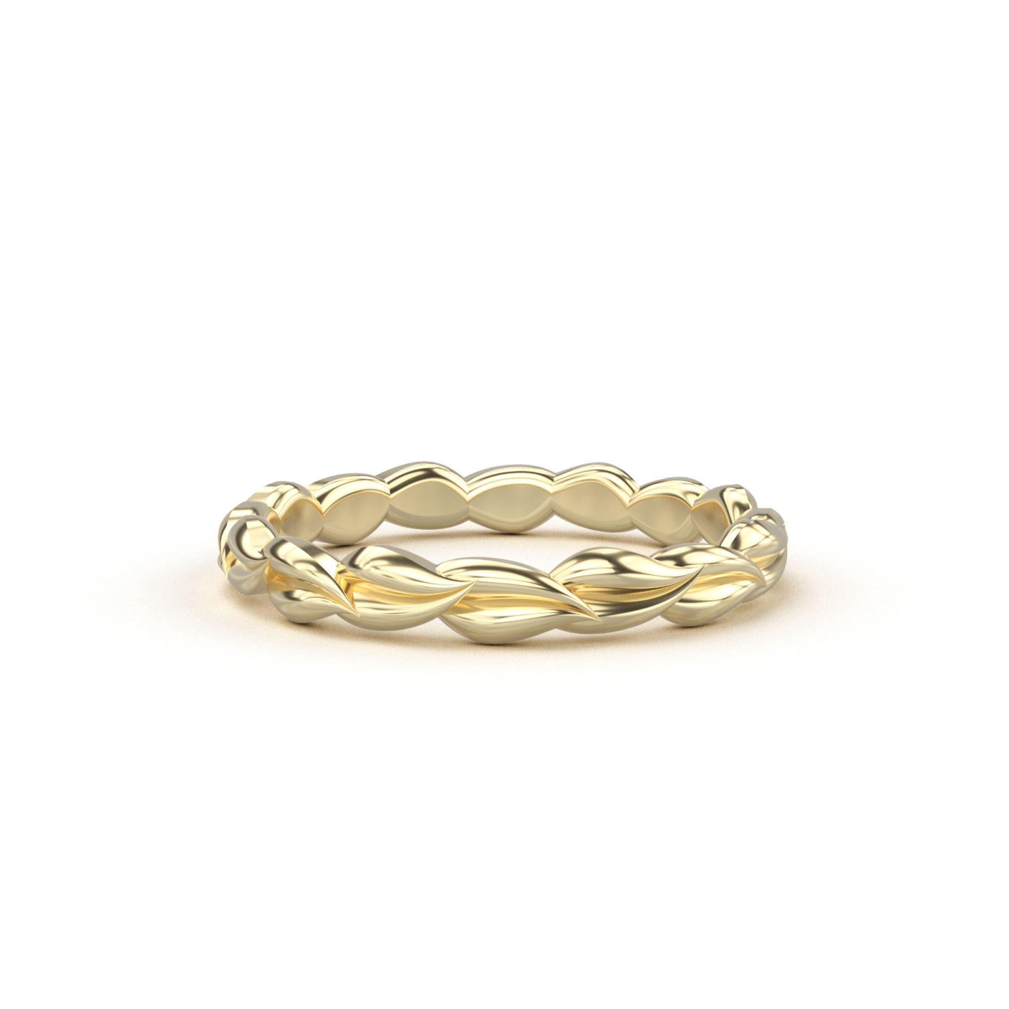 Secret Garden Yin Yang Band Yellow Gold