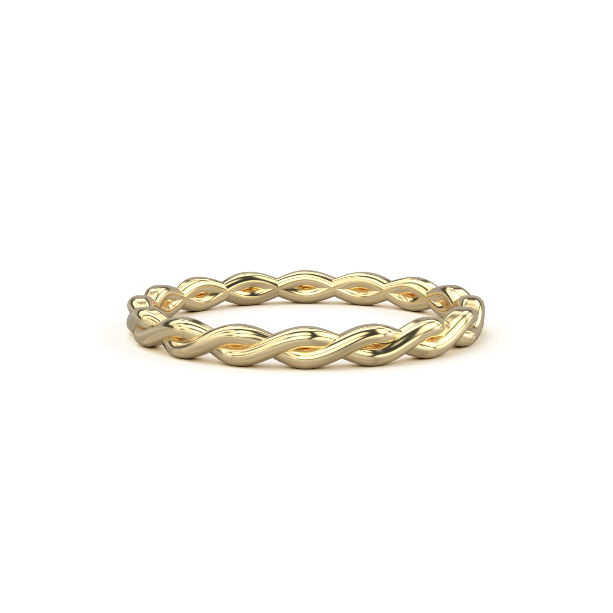 Twisted Band Yellow Gold