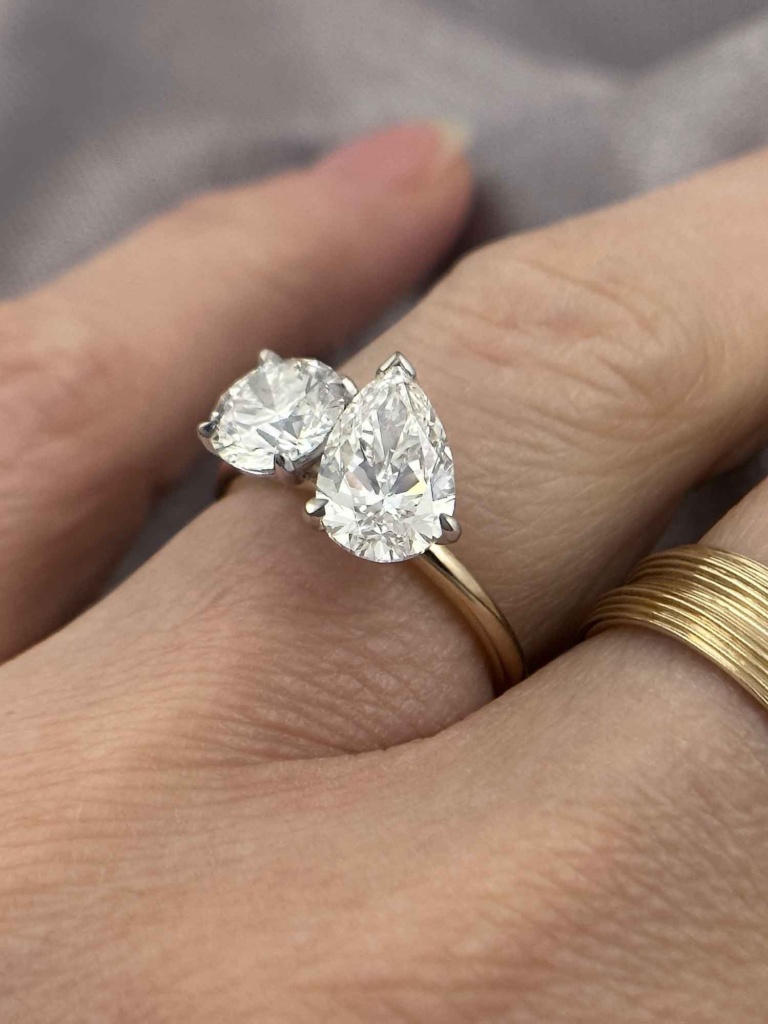 Moi et Toi Diamond Engagement Ring