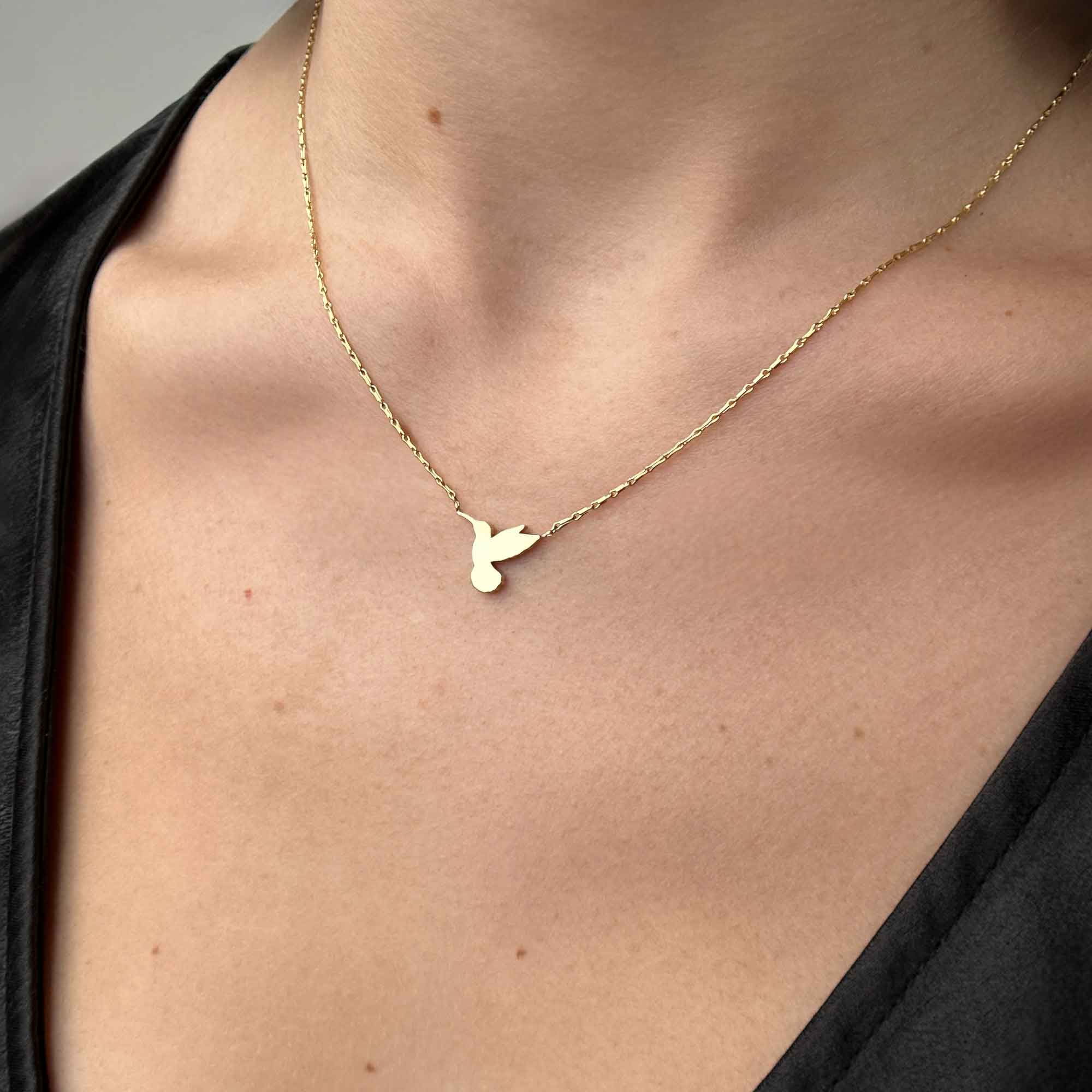 things that fly hummingbird pendant necklace