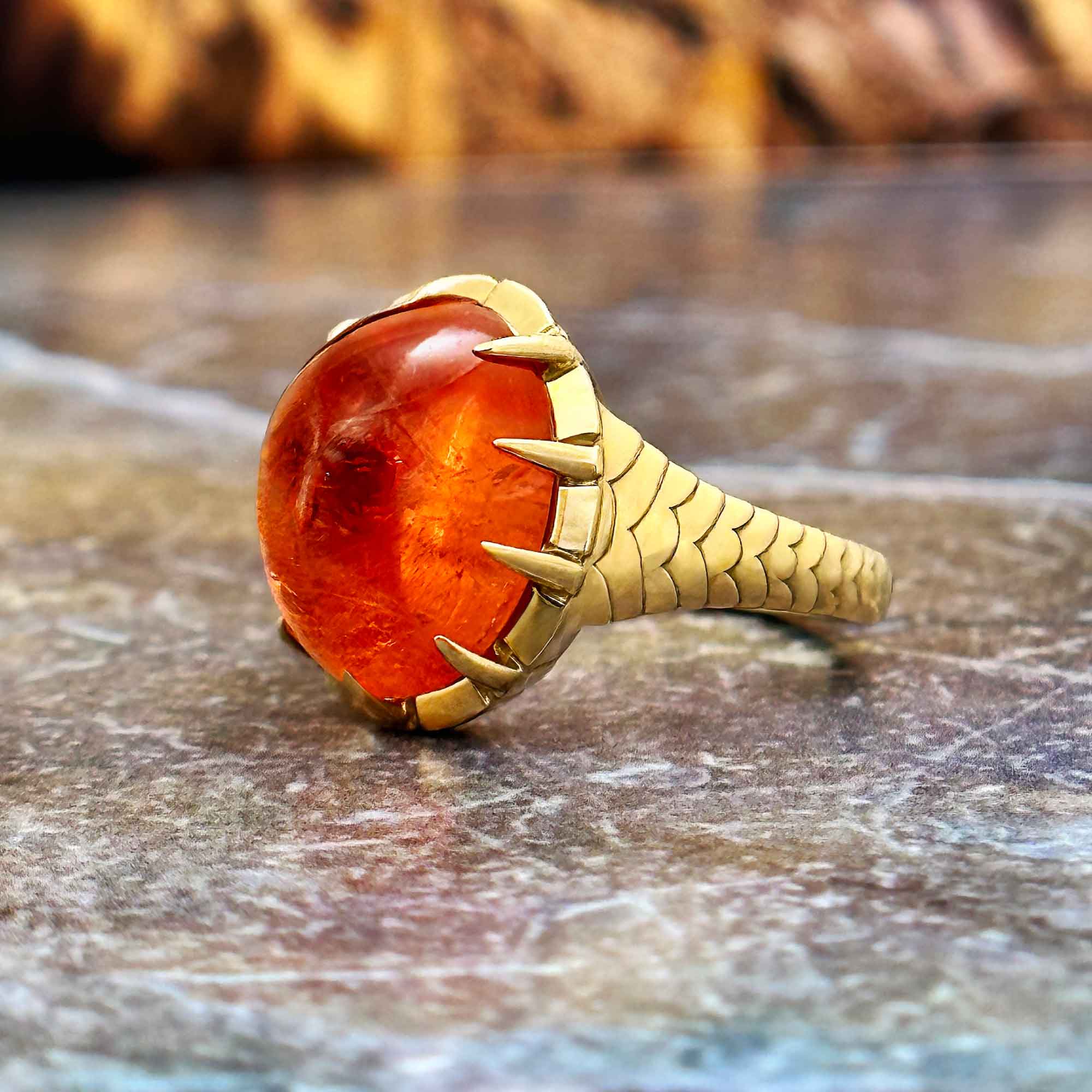 Spessartite Garnet Ring